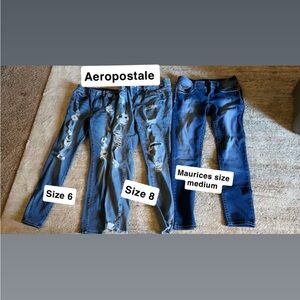 Aeropostale Blue Distressed Jeans Collection